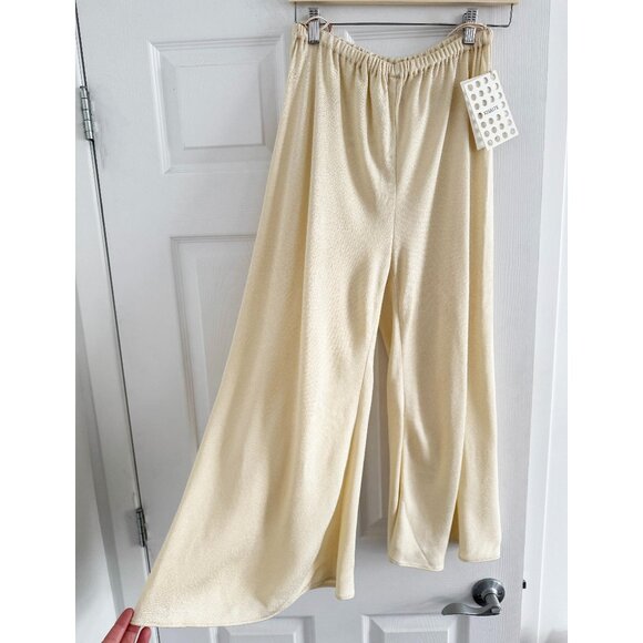 Khaite "Lindy" Culottes in Champagne, Size Small - Picture 1 of 6